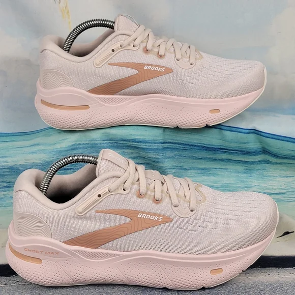 Brooks Ghost Max Crystal Gray/White Tuscany Colorway Womens 7 - Picture 2 of 11